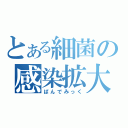 とある細菌の感染拡大（ぱんでみっく）