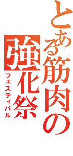 とある筋肉の強化祭（フェスティバル）