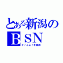 とある新潟のＢＳＮ（Ｆｒｅｅ！を放送）