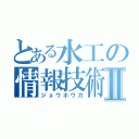 とある水工の情報技術Ⅱ（ジョウホウカ）