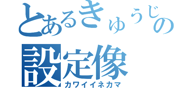 とあるきゅうじの設定像（カワイイネカマ）