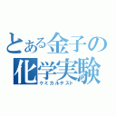 とある金子の化学実験（ケミカルテスト）