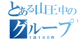 とある山王中のグループ会話（１日１００件）