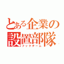 とある企業の設置部隊（フックチーム）