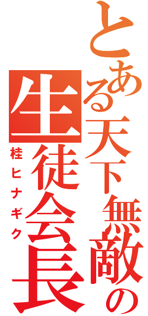 とある天下無敵の生徒会長（桂ヒナギク）