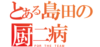 とある島田の厨二病（ＦＯＲ　ＴＨＥ　ＴＥＡＭ）