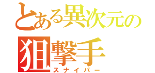 とある異次元の狙撃手（スナイパー）