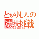 とある凡人の凄技挑戦（スゴいことをしてみた）