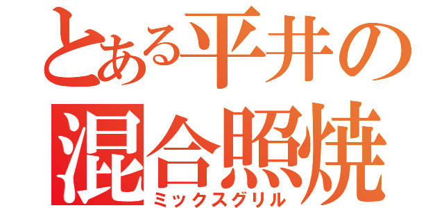 とある平井の混合照焼（ミックスグリル）