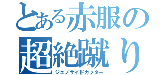 とある赤服の超絶蹴り（ジェノサイドカッター）