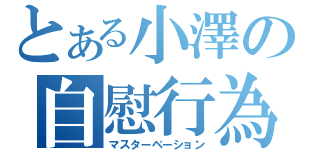 とある小澤の自慰行為（マスターベーション）