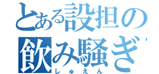 とある設担の飲み騒ぎ（しゅえん）