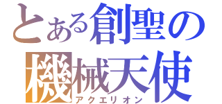 とある創聖の機械天使（アクエリオン）