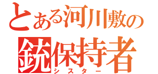 とある河川敷の銃保持者（シスター）