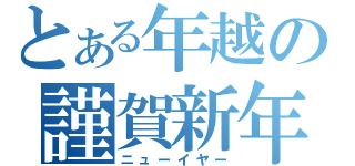 とある年越の謹賀新年（ニューイヤー）