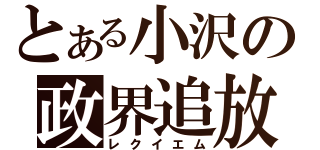 とある小沢の政界追放（レクイエム）