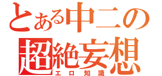 とある中二の超絶妄想（エロ知識）