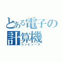 とある電子の計算機（コンピュータ）