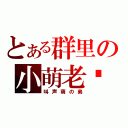 とある群里の小萌老师（叫声萌の弟）