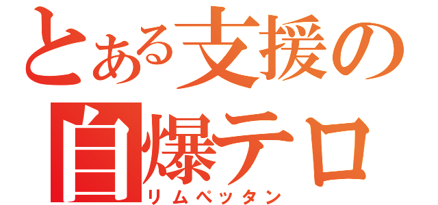 とある支援の自爆テロ（リムぺッタン）