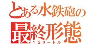 とある水鉄砲の最終形態（１５メートル）