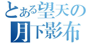 とある望天の月下影布（）