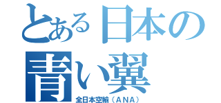 とある日本の青い翼（全日本空輸（ＡＮＡ））