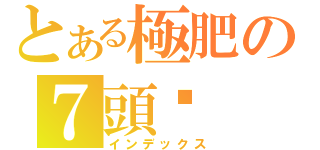 とある極肥の７頭翎（インデックス）