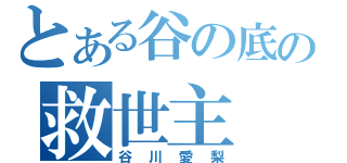 とある谷の底の救世主（谷川愛梨）