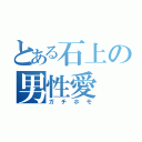 とある石上の男性愛（ガチホモ）