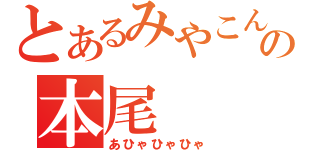 とあるみやこんの本尾（あひゃひゃひゃ）