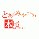 とあるみやこんの本尾（あひゃひゃひゃ）