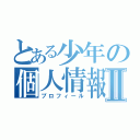 とある少年の個人情報Ⅱ（プロフィール）