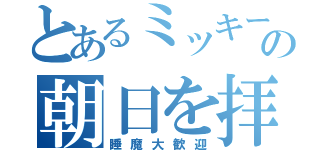 とあるミッキーの朝日を拝む会（睡魔大歓迎）