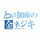 とある加藤の金ネジキ（バトルファクトリー）