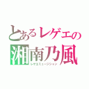 とあるレゲエの湘南乃風（レゲエミュージシャン）