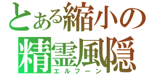 とある縮小の精霊風隠（エルフーン）