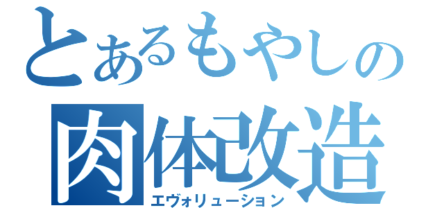 とあるもやしの肉体改造（エヴォリューション）