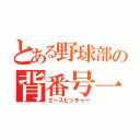 とある野球部の背番号一（エースピッチャー）