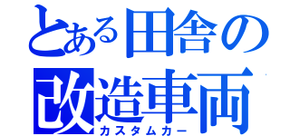 とある田舎の改造車両（カスタムカー）