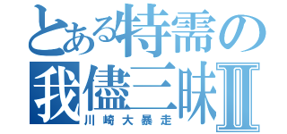 とある特需の我儘三昧Ⅱ（川崎大暴走）