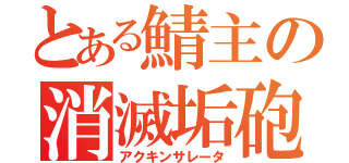 とある鯖主の消滅垢砲（アクキンサレータ）