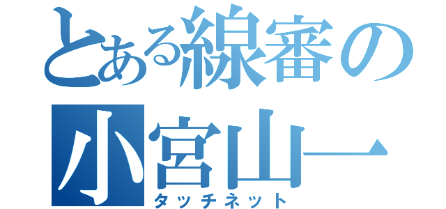 とある線審の小宮山一輝（タッチネット）