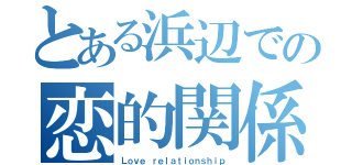 とある浜辺での恋的関係（Ｌｏｖｅ ｒｅｌａｔｉｏｎｓｈｉｐ）