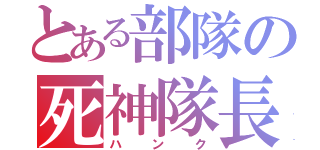 とある部隊の死神隊長（ハンク）