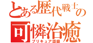 とある歴代戦士の可憐治癒（プリキュア語録）