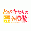 とあるキセキの完全模倣（パーフェクトコピー）