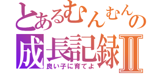 とあるむんむんの成長記録Ⅱ（良い子に育てよ）