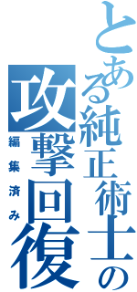 とある純正術士の攻撃回復（編集済み）