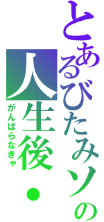 とあるびたみソの人生後・・（がんばらなきゃ）